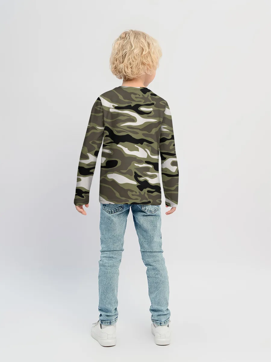 Детский лонгслив / Камуфляж
