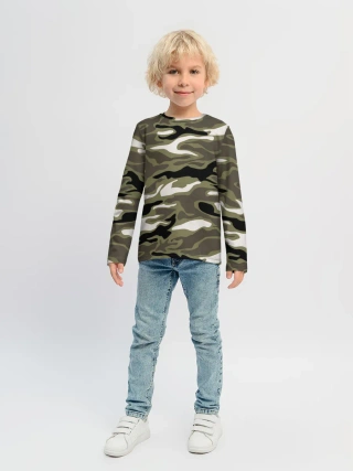 Детский лонгслив / Камуфляж