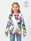 Детский лонгслив / Ирисы
