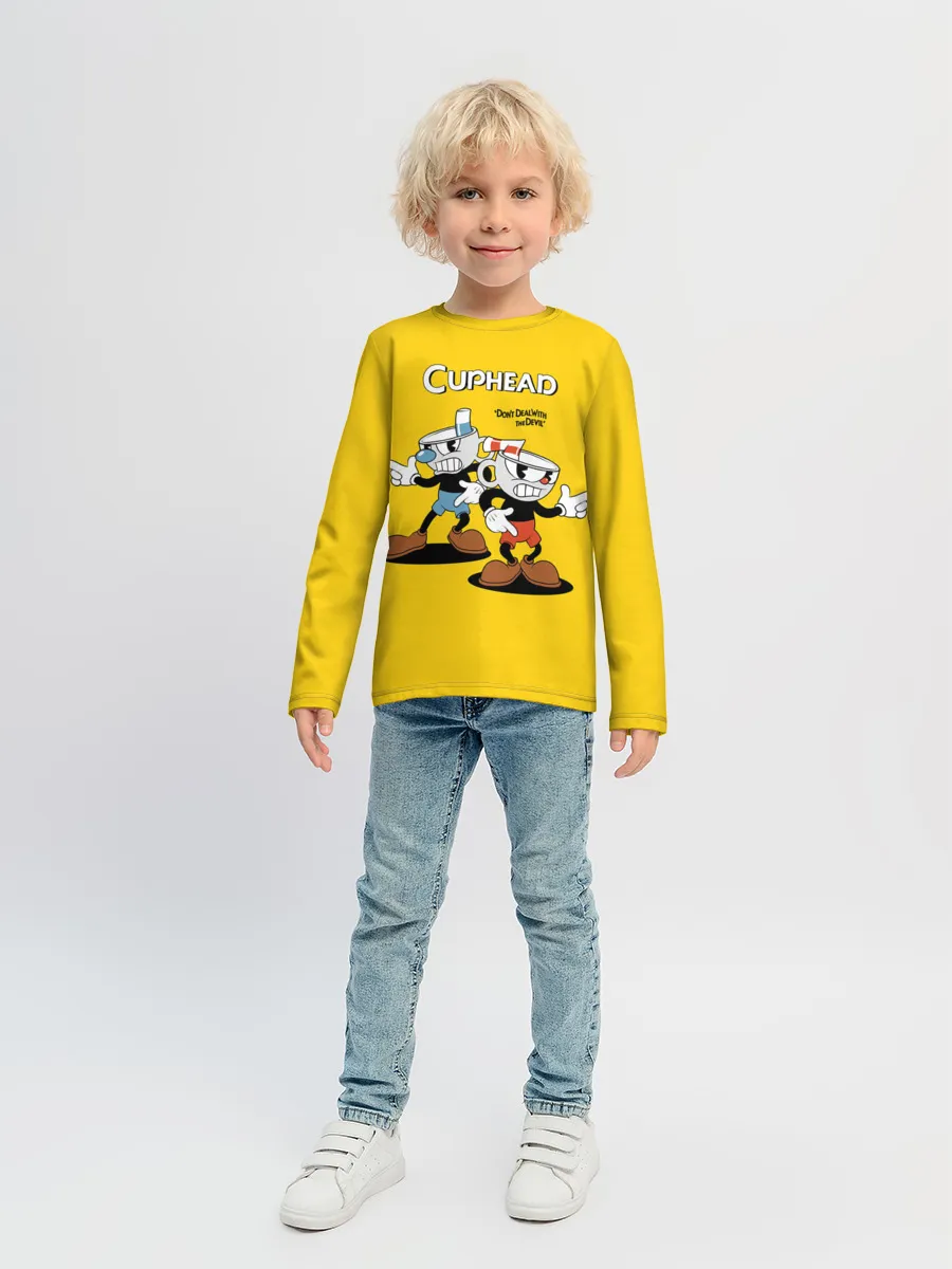 Детский лонгслив / Cuphead