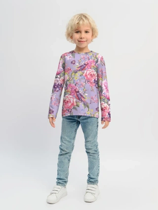 Детский лонгслив / Лилии и розы