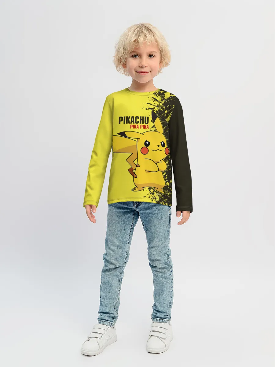 Детский лонгслив / Pikachu Pika Pika