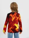 Детский лонгслив / Огненная лава