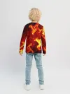 Детский лонгслив / Огненная лава
