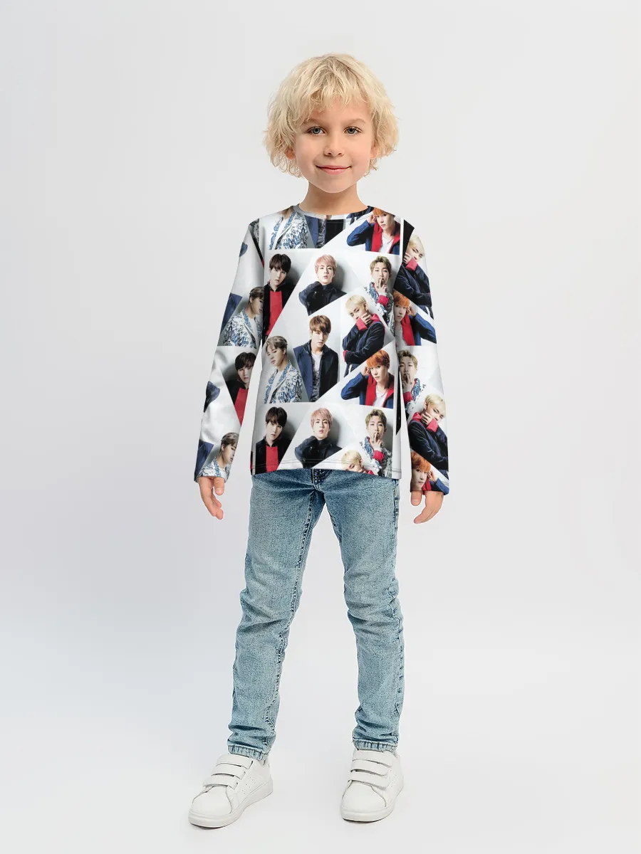Детский лонгслив / BTS COLLAGE