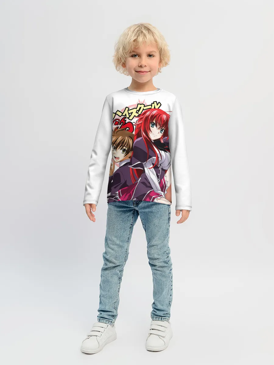 Детский лонгслив / Старшая школа аниме