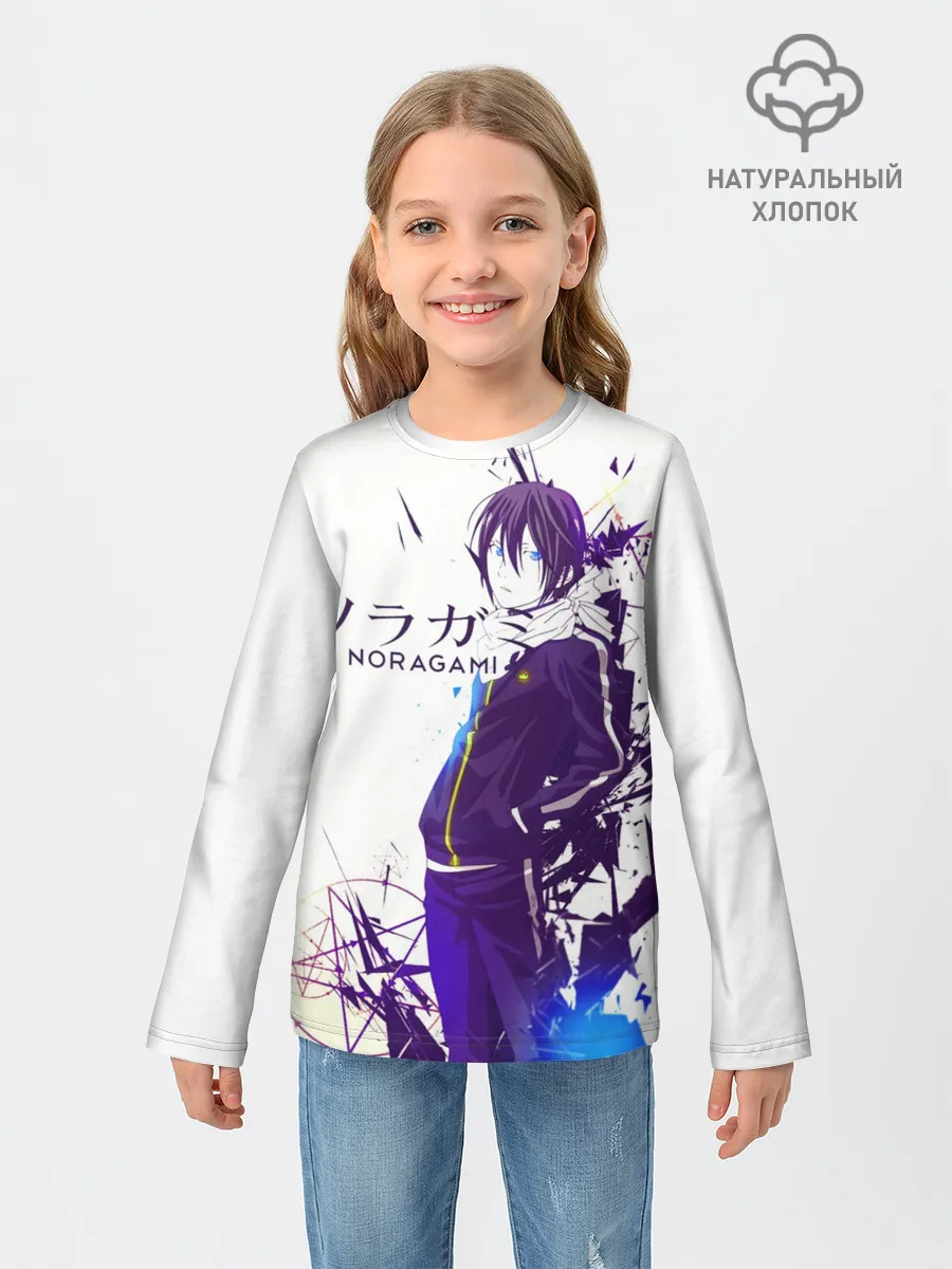 Детский лонгслив / NORAGAMI Yato blue