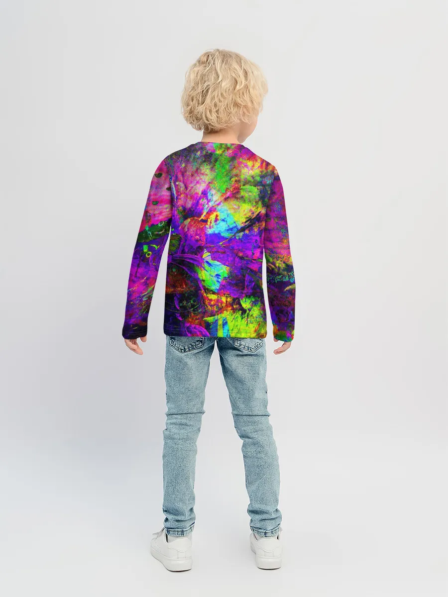 Детский лонгслив / Буйство цвета