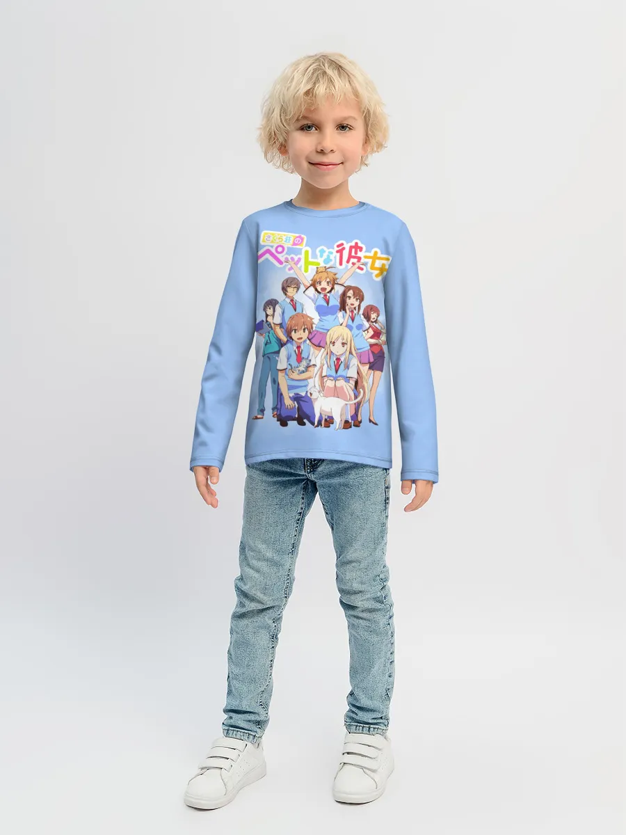 Детский лонгслив / Кошечка из Сакурасо