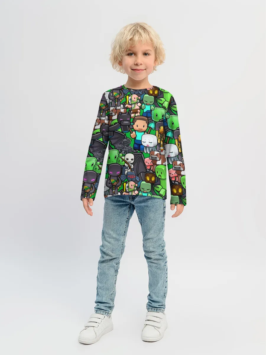 Детский лонгслив / Майнкрафт