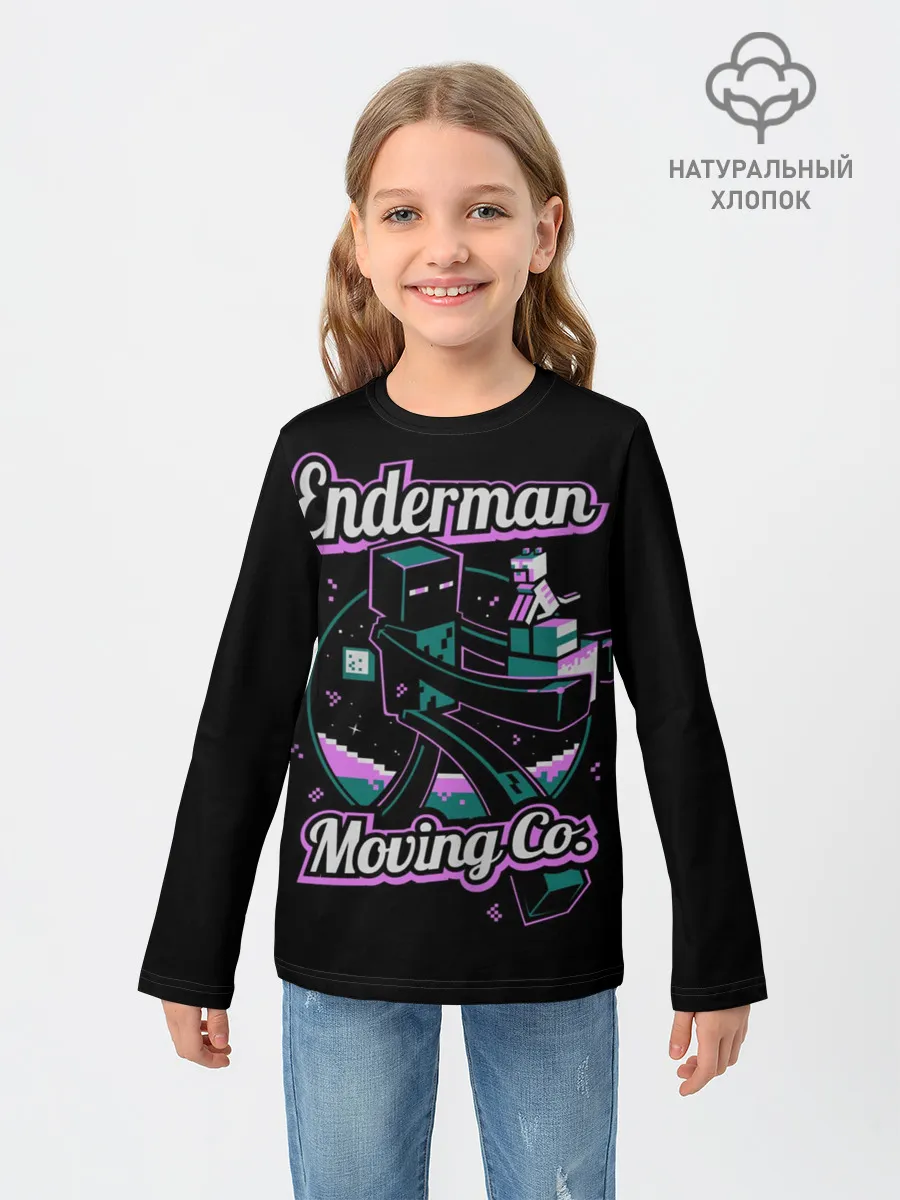 Детский лонгслив / Майнкрафт, Эндермен