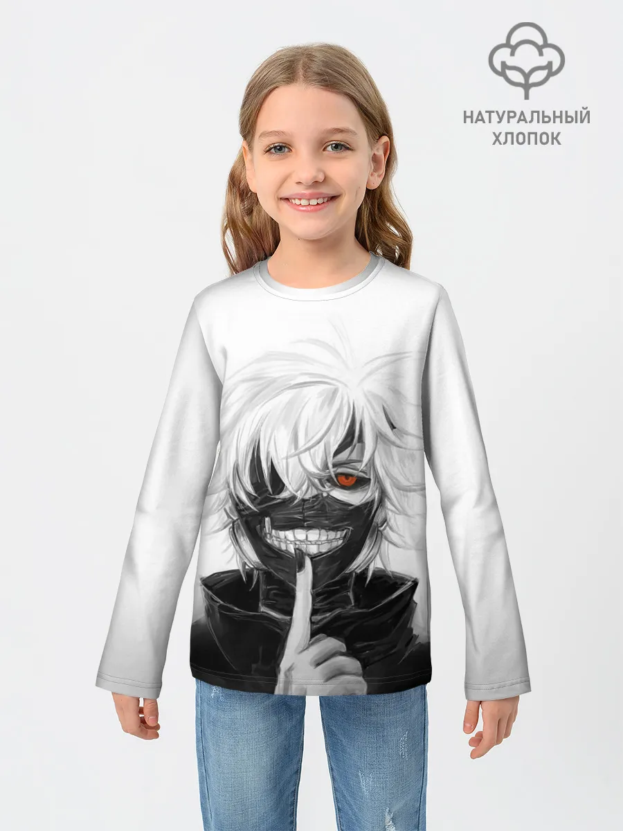 Детский лонгслив / Kaneki Ken в анфас