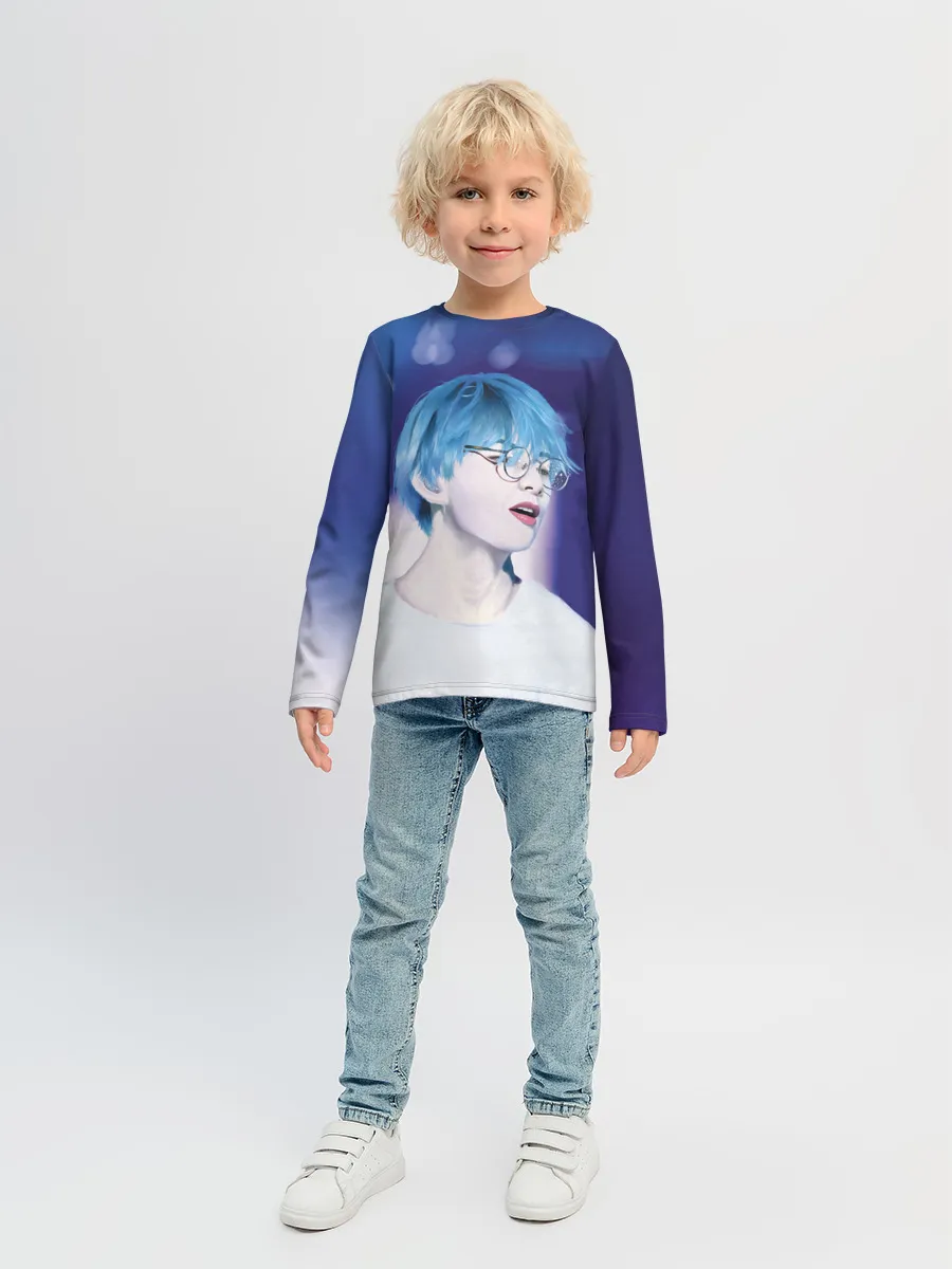 Детский лонгслив / BTS Blue