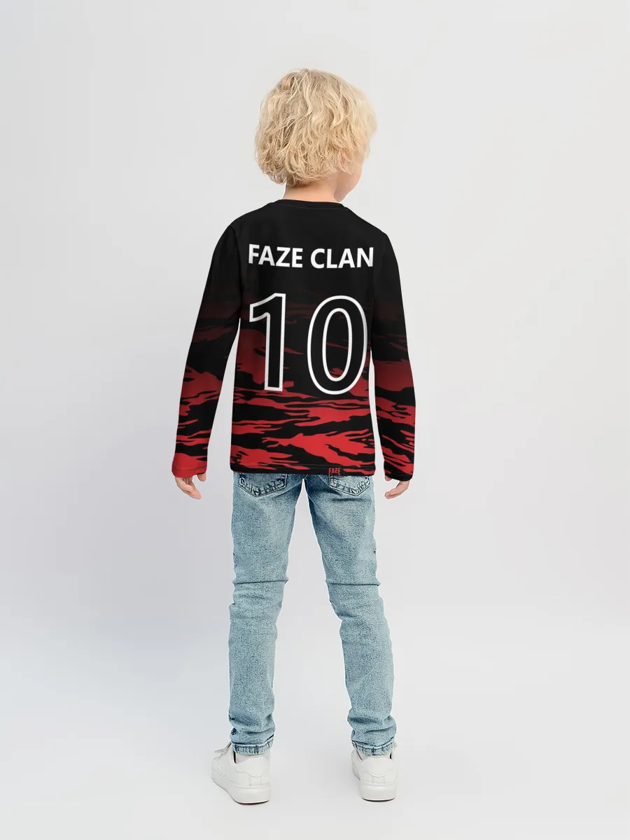 Детский лонгслив / Faze clan - Jersey pro 2019