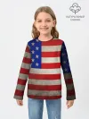 Детский лонгслив / Американский флаг