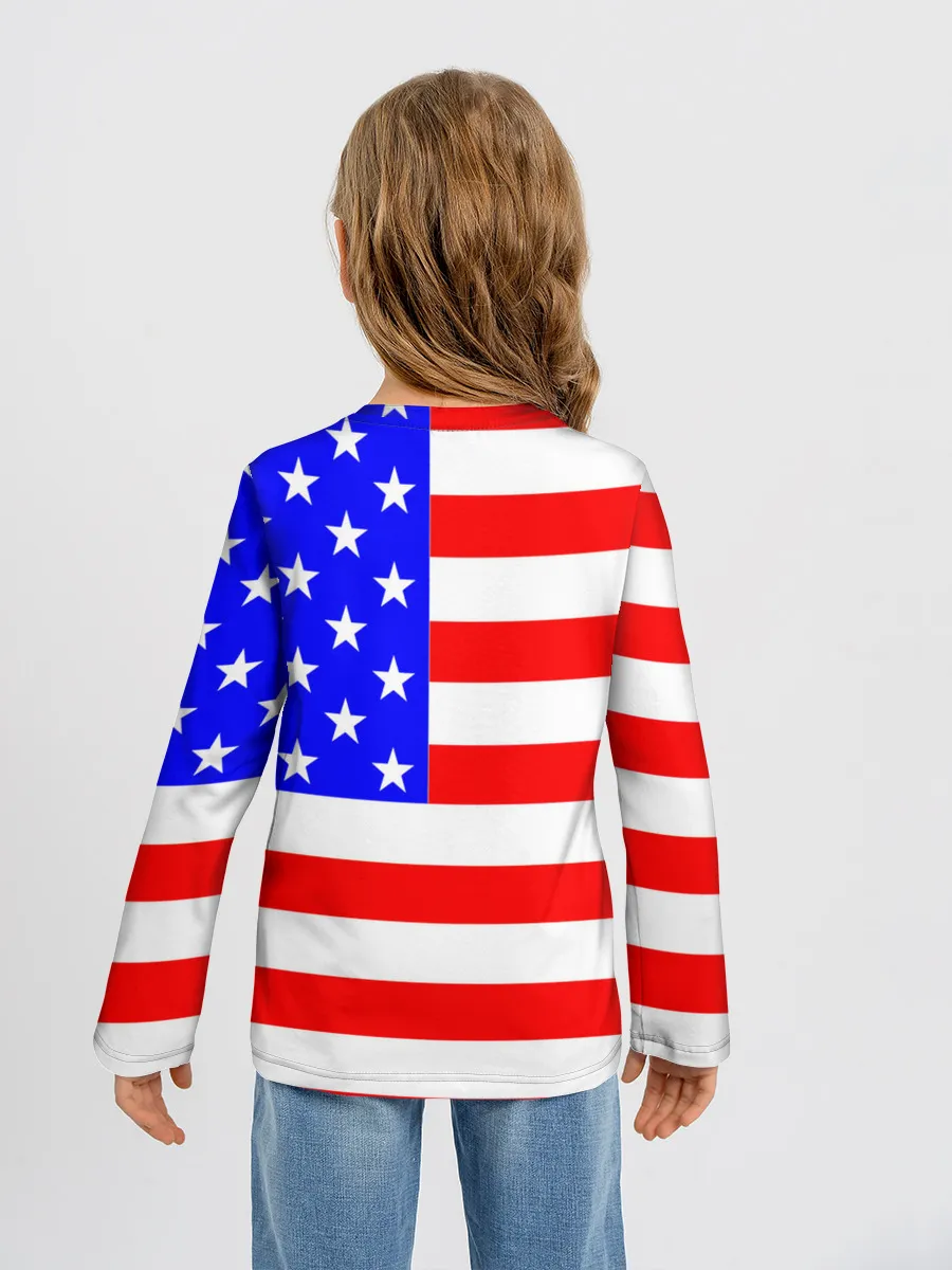 Детский лонгслив / АМЕРИКАНСКИЙ ФЛАГ