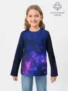 Детский лонгслив / Неоновый космос