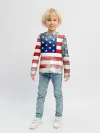 Детский лонгслив / Америка Флаг