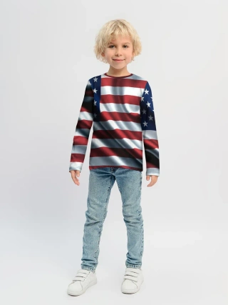 Детский лонгслив / Символика Америки