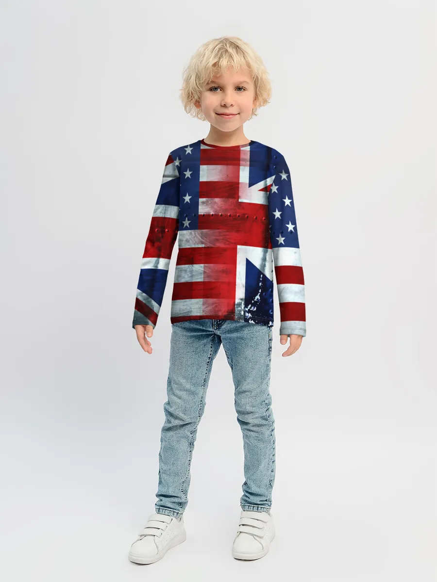 Детский лонгслив / Англия&Америка