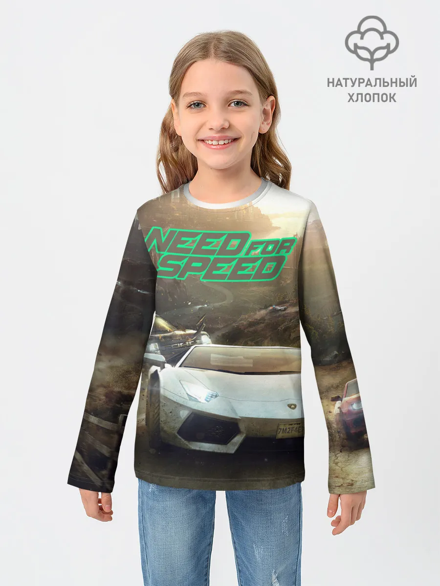 Детский лонгслив / Need for Speed