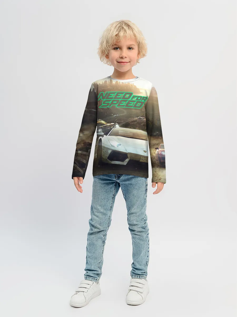 Детский лонгслив / Need for Speed