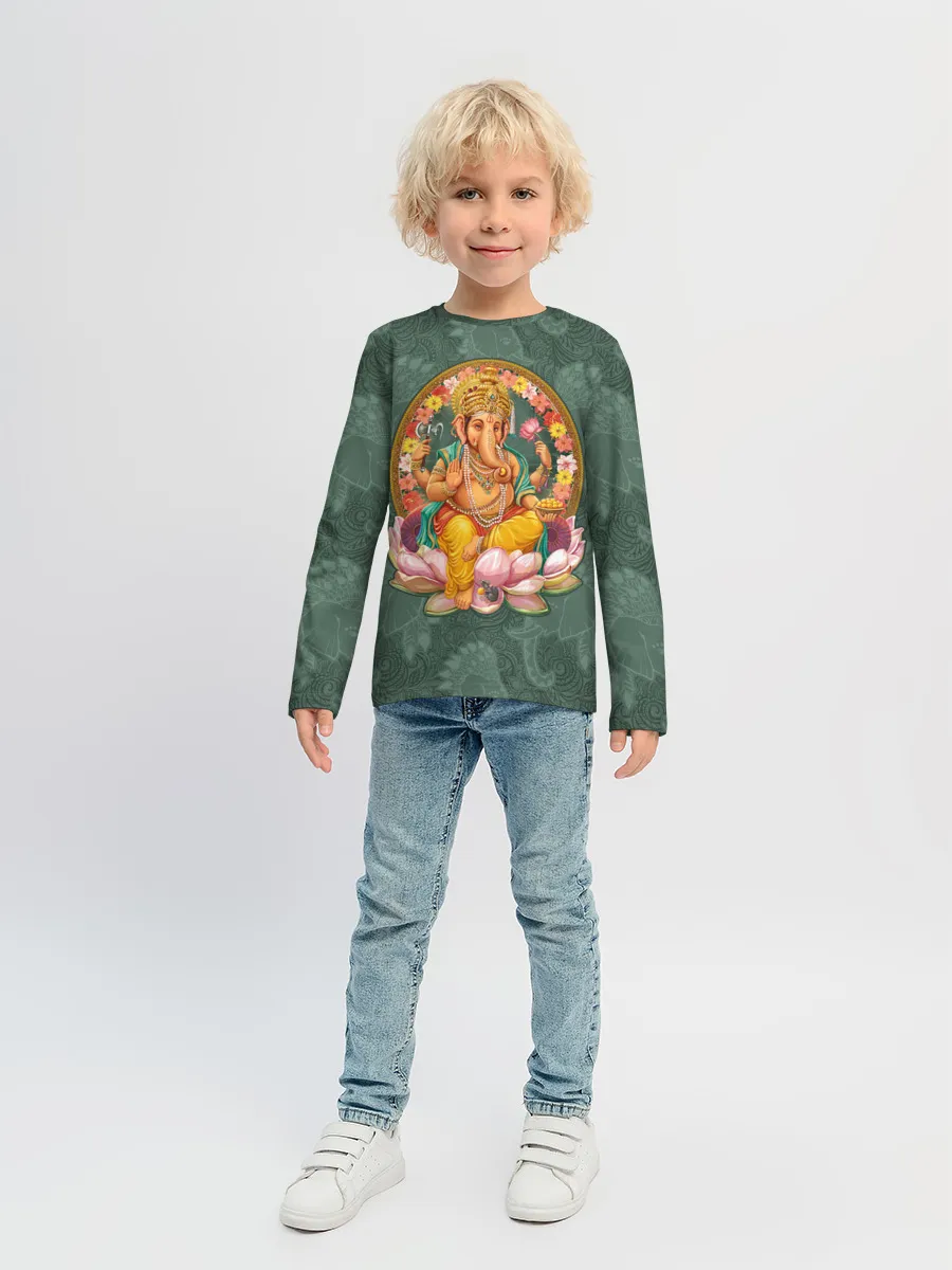 Детский лонгслив / Ганеша