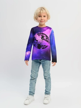 Детский лонгслив / космос