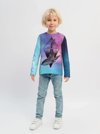 Детский лонгслив / космос