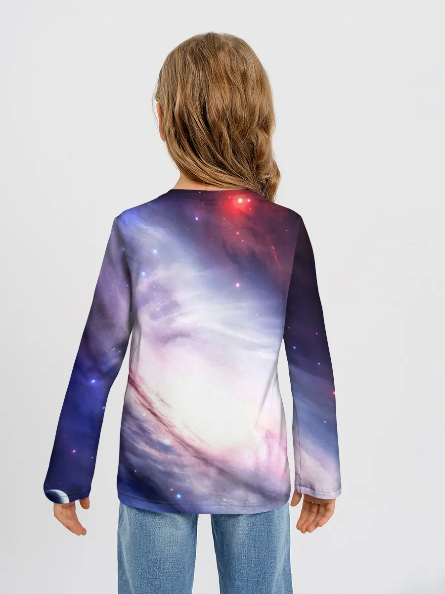 Детский лонгслив / космос