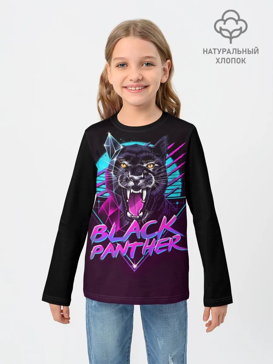 Детский лонгслив / неон