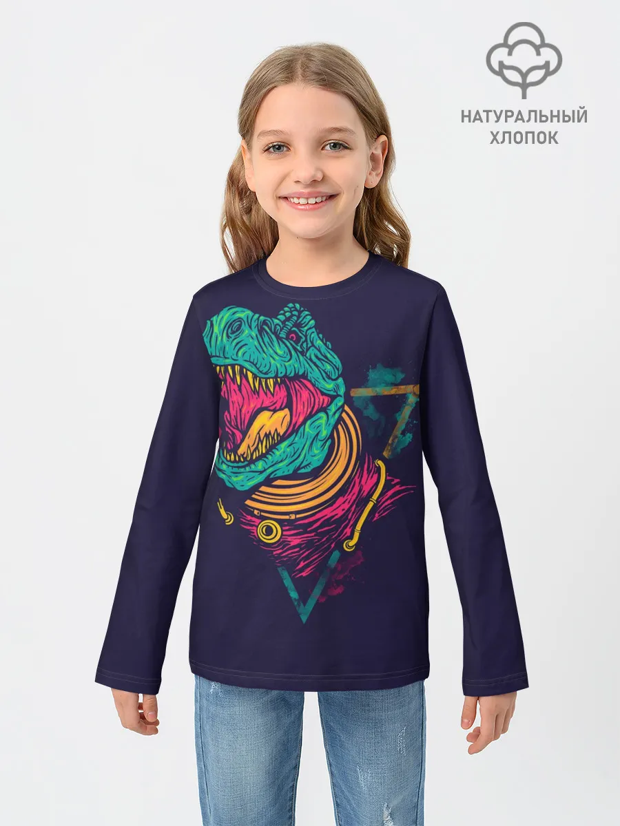 Детский лонгслив / Ти-Рекс
