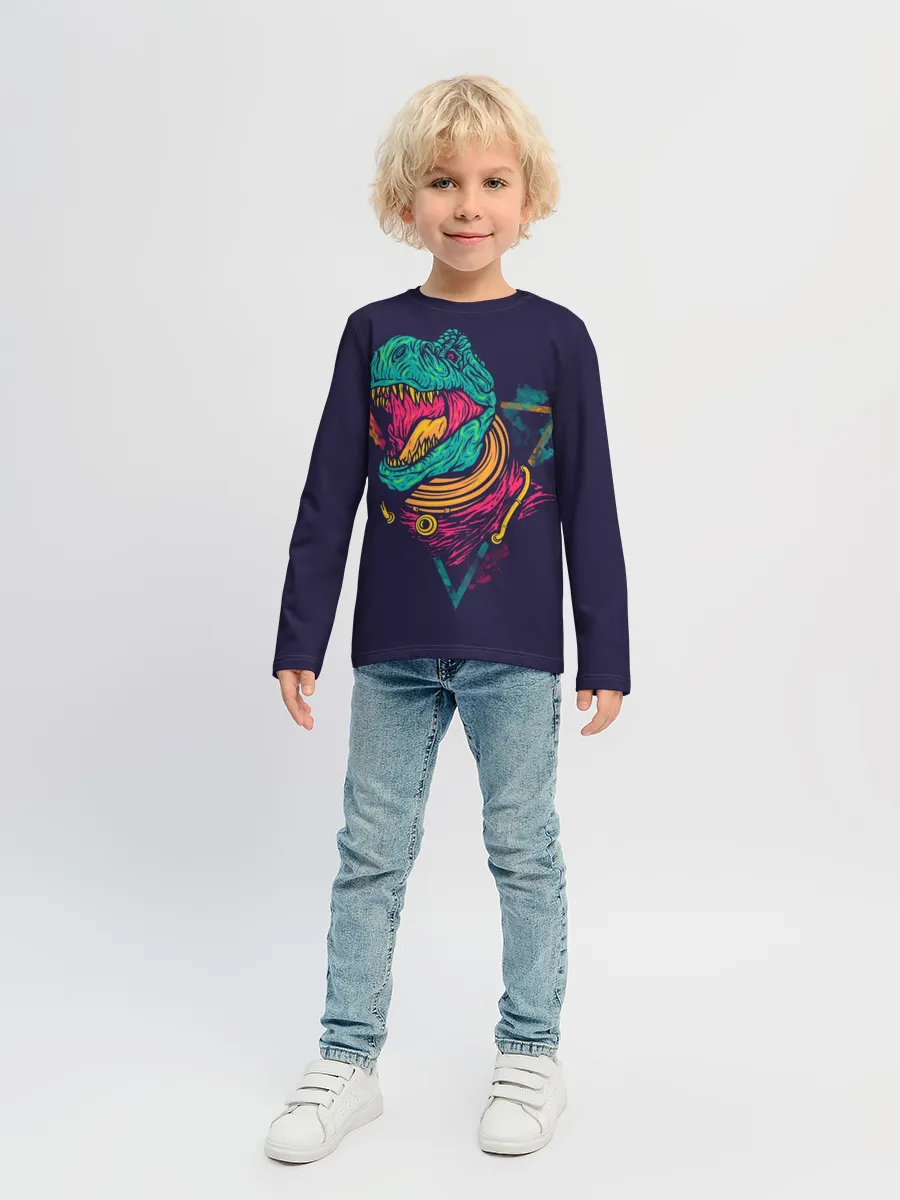 Детский лонгслив / Ти-Рекс