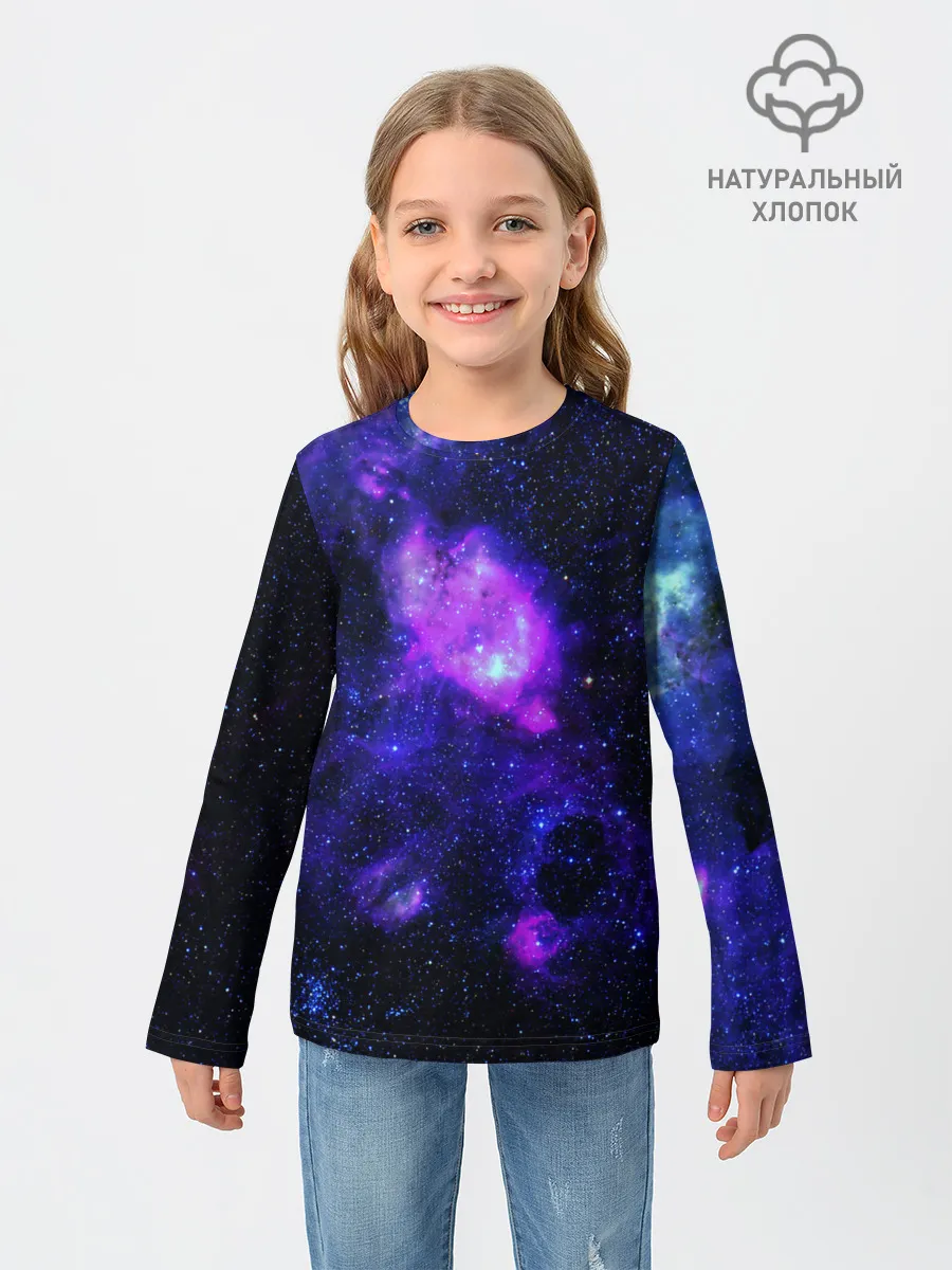 Детский лонгслив / Космос