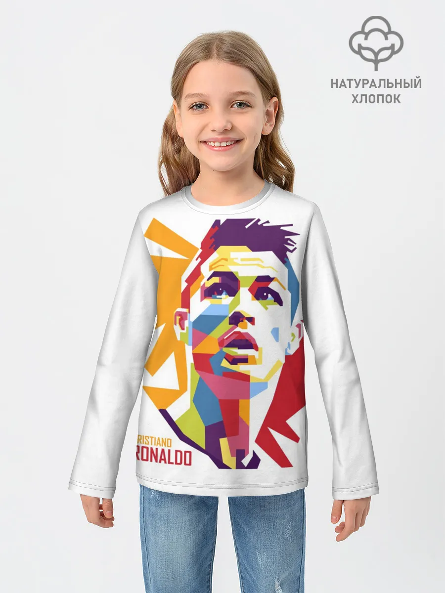 Детский лонгслив / Криштиану Роналду