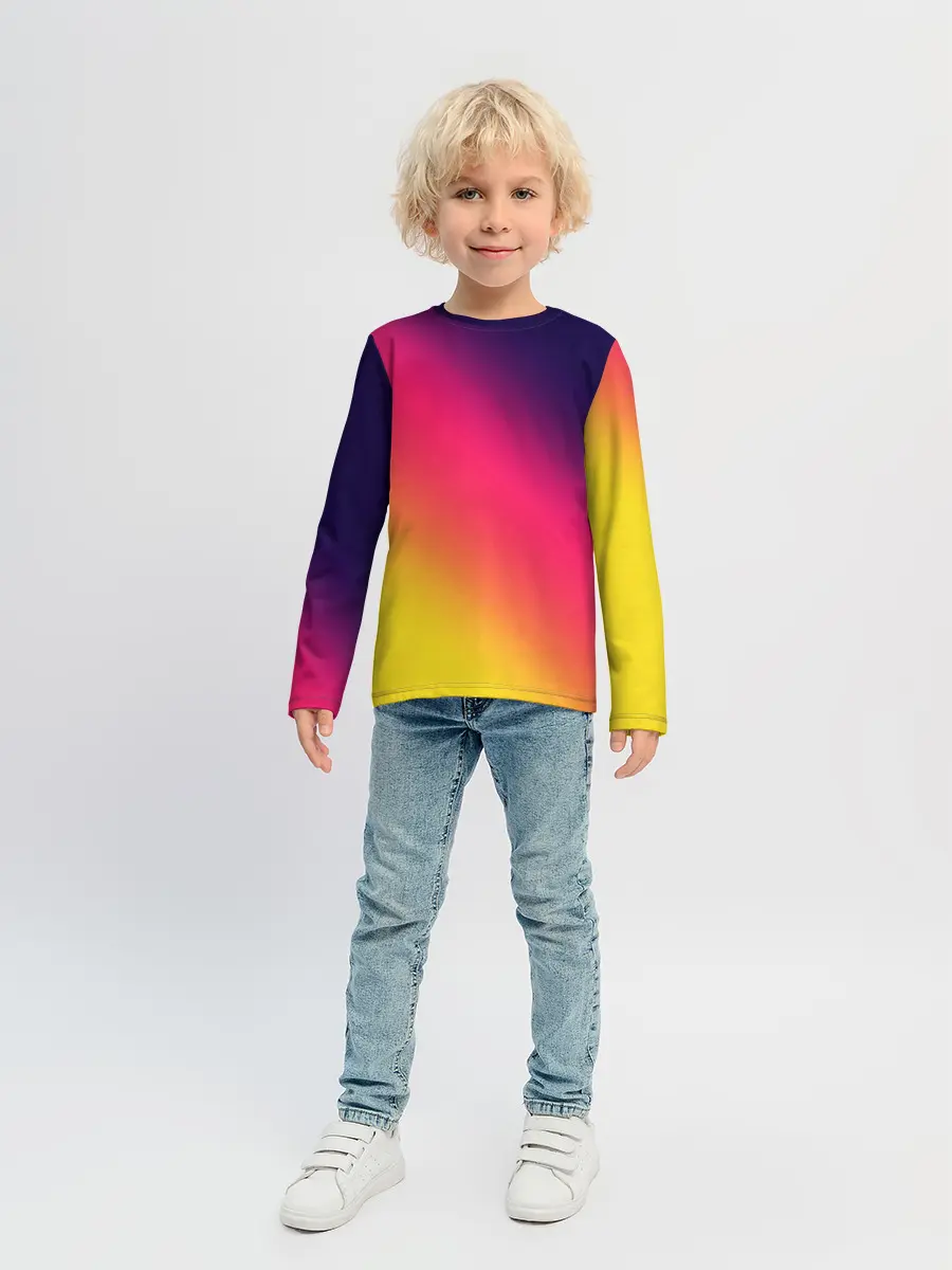 Детский лонгслив / Градиент