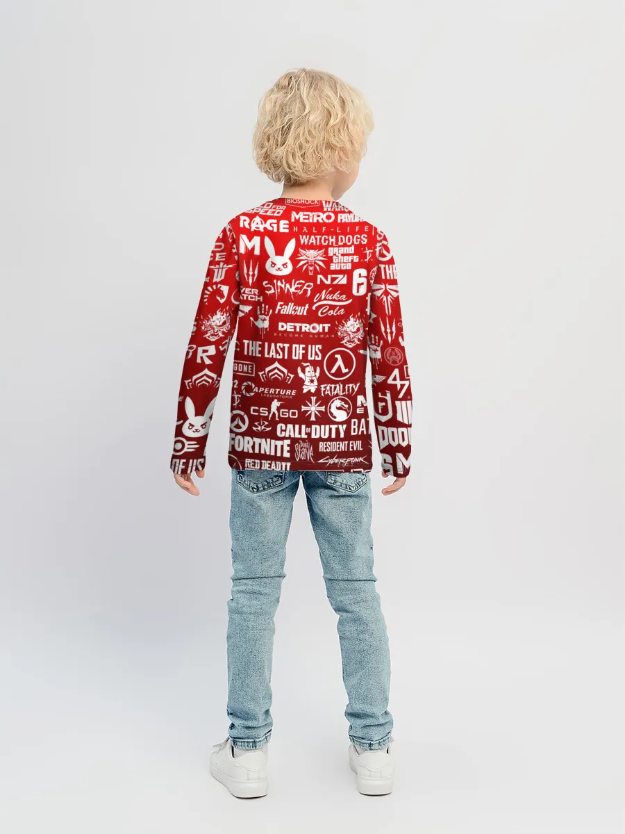 Детский лонгслив / ЛОГОТИПЫ ИГР