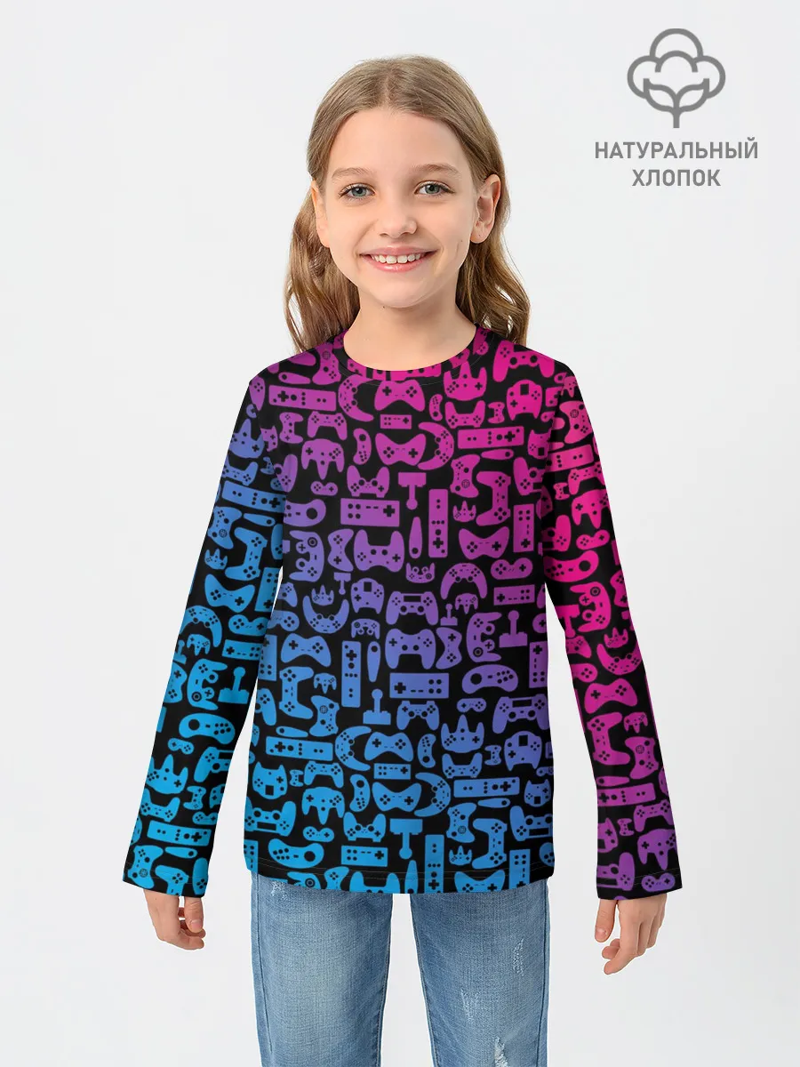 Детский лонгслив / Neon Player