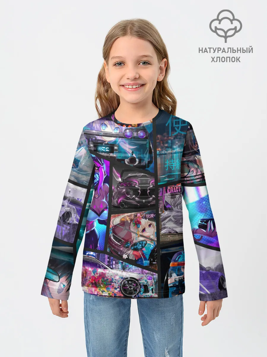 Детский лонгслив / JDM Anime