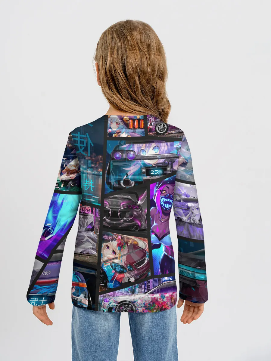 Детский лонгслив / JDM Anime