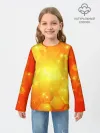 Детский лонгслив / ОРАНЖЕВЫЕ СОТЫ