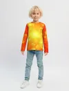 Детский лонгслив / ОРАНЖЕВЫЕ СОТЫ