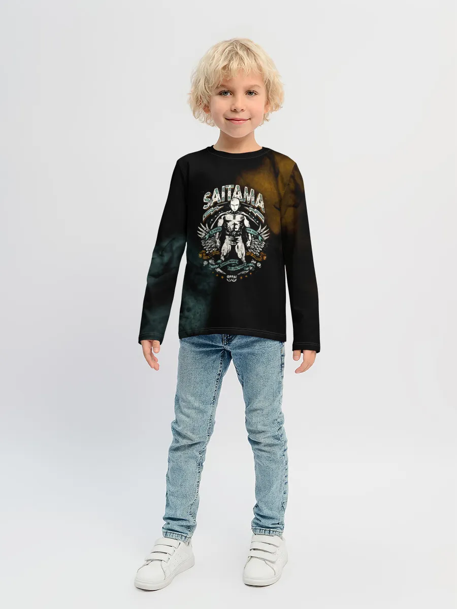 Детский лонгслив / Сайтама в полный рост