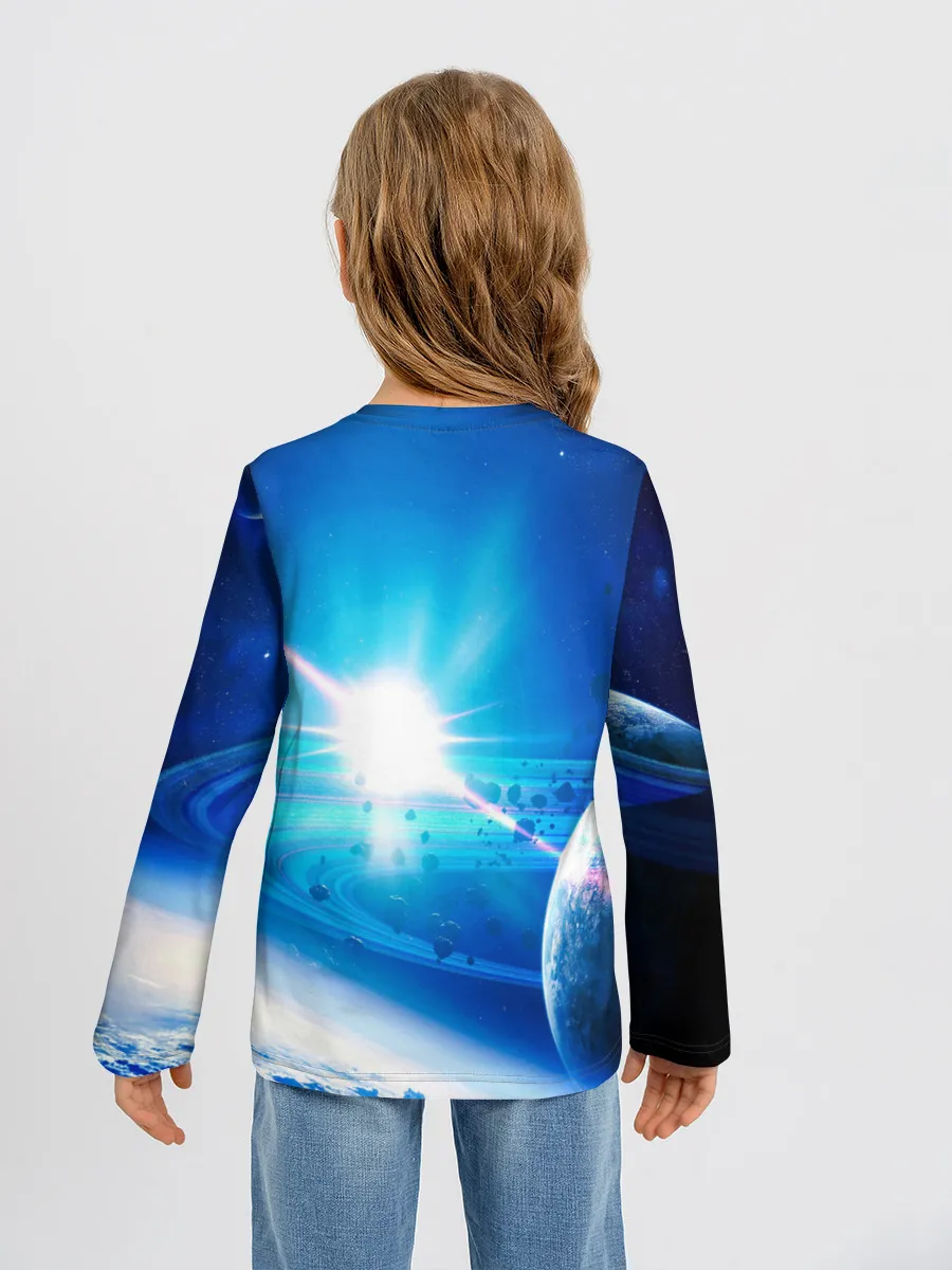 Детский лонгслив / Космос