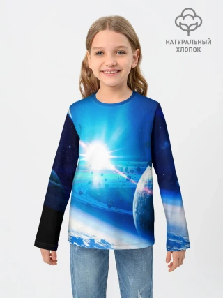Детский лонгслив / Космос