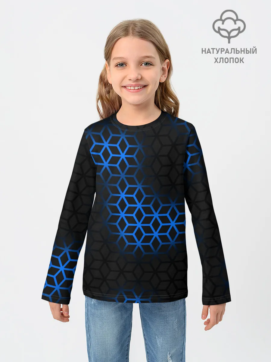 Детский лонгслив / СТАЛЬНАЯ БРОНЯ РОМБАМИ