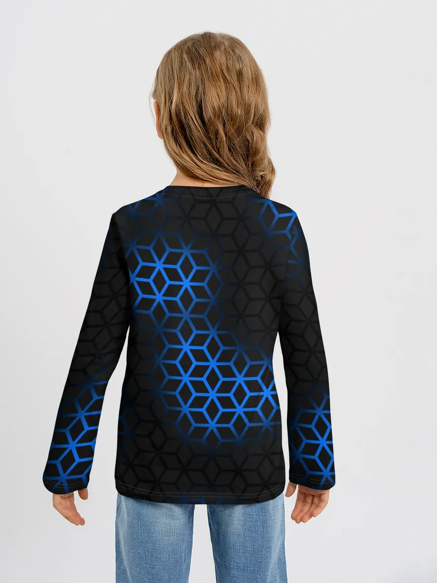 Детский лонгслив / СТАЛЬНАЯ БРОНЯ РОМБАМИ