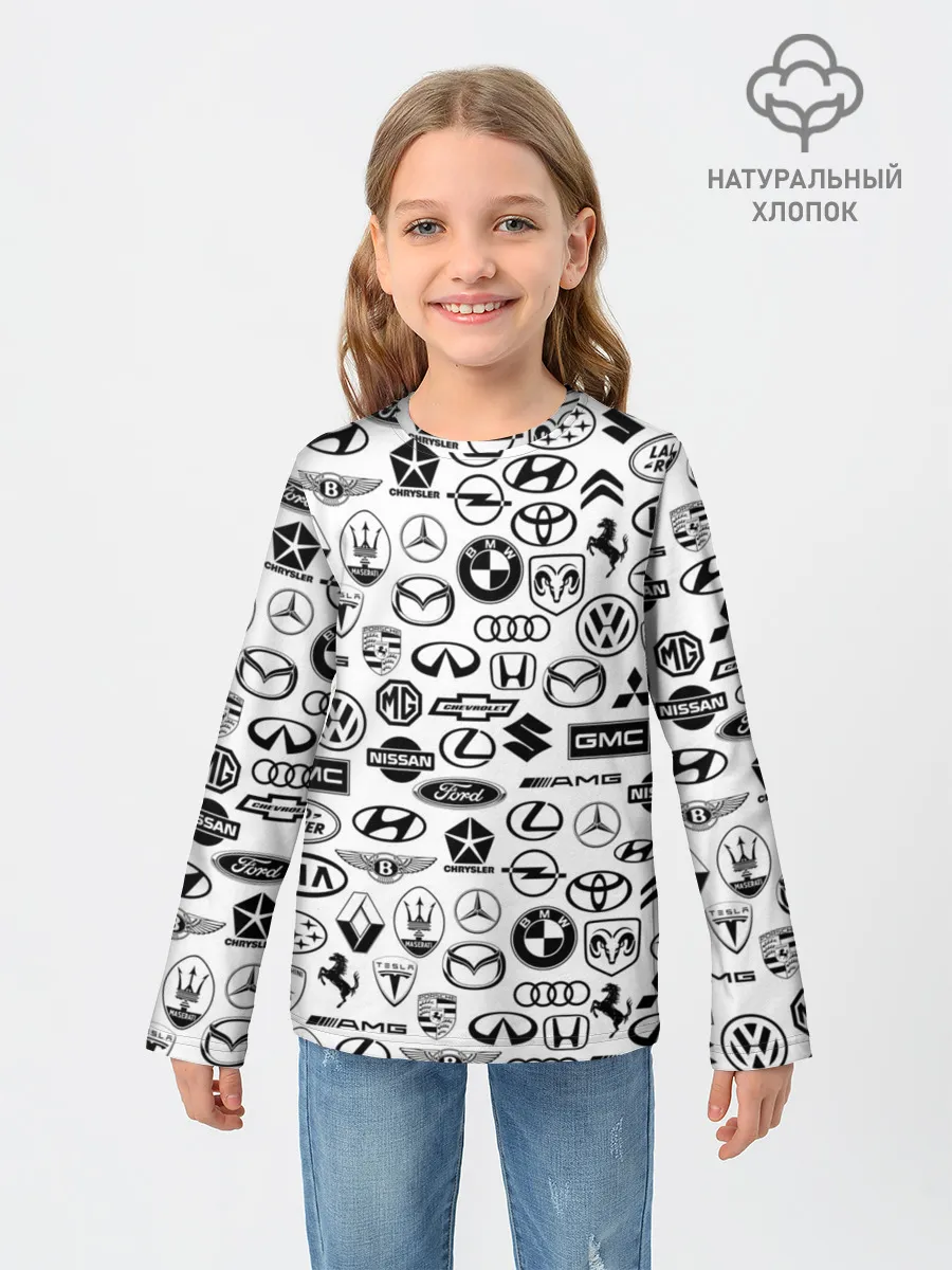 Детский лонгслив / ЛОГОТИПЫ АВТО