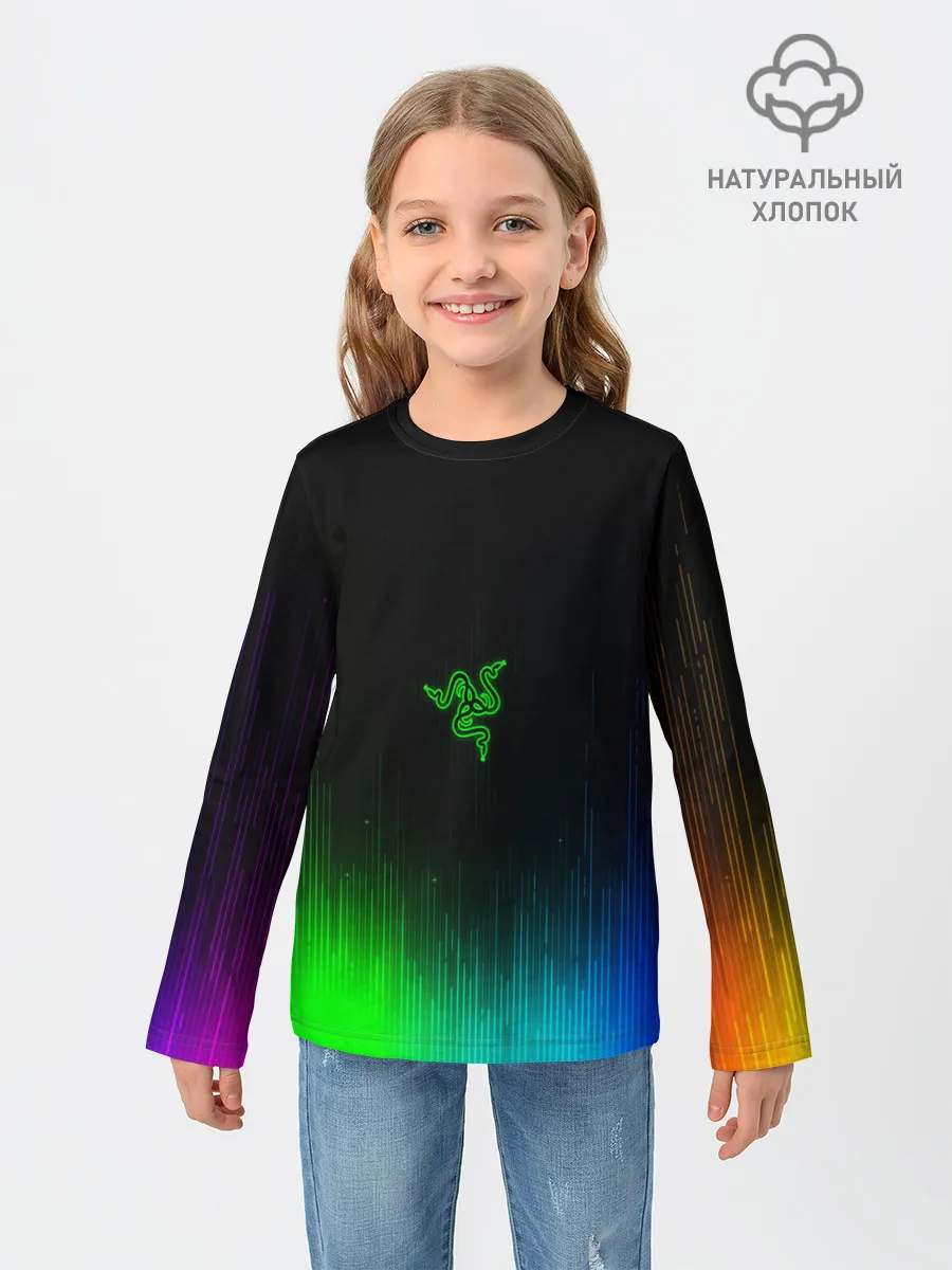 Детский лонгслив / RAZER NEON