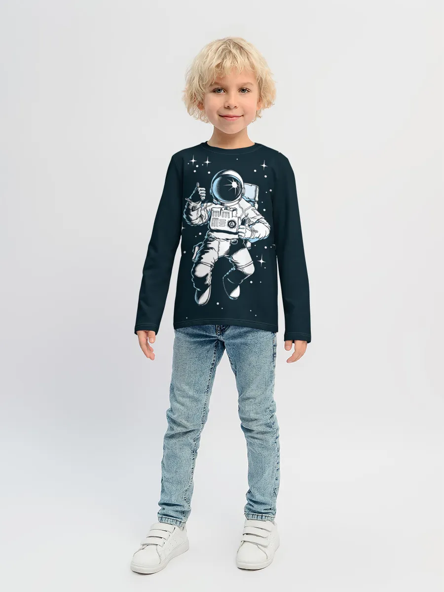 Детский лонгслив / Космонавт
